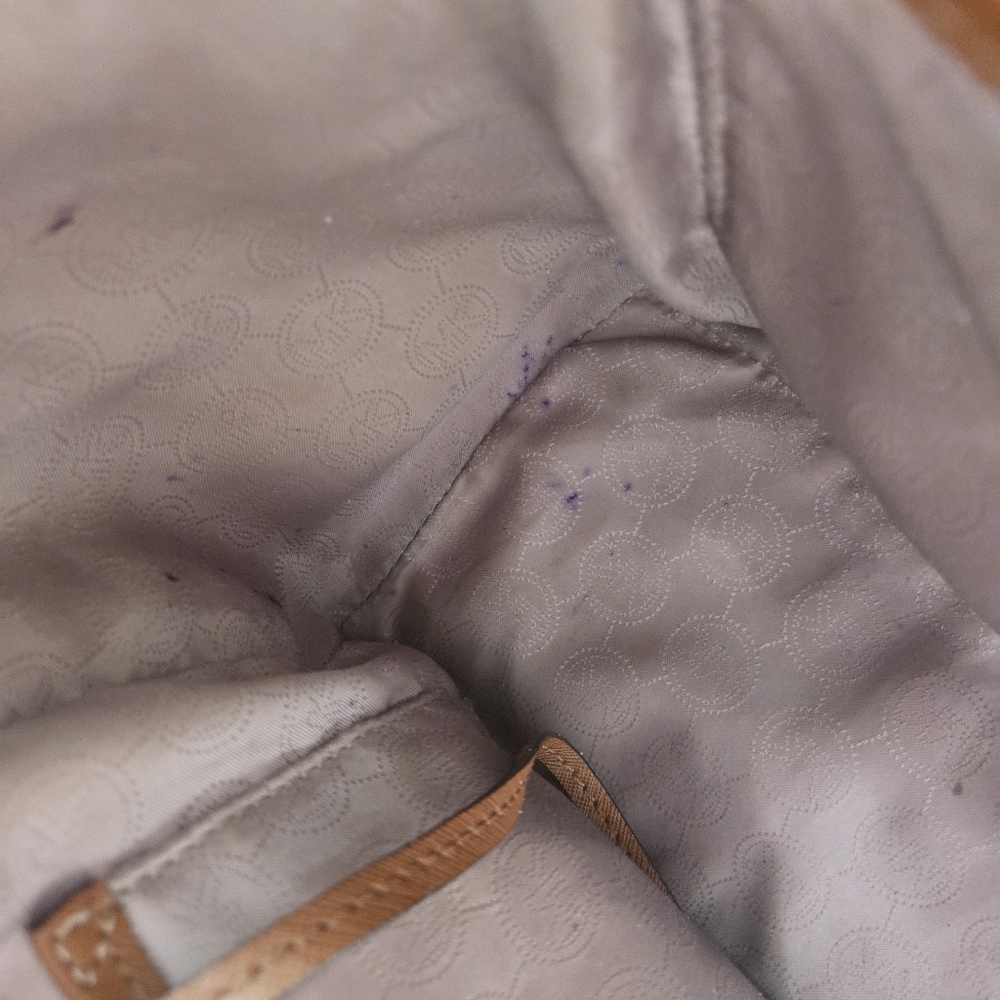 Michael Michael Kors Selma Large Leather Satchel Bag Luggage Brown AUTHENTC - Picture 6 of 17